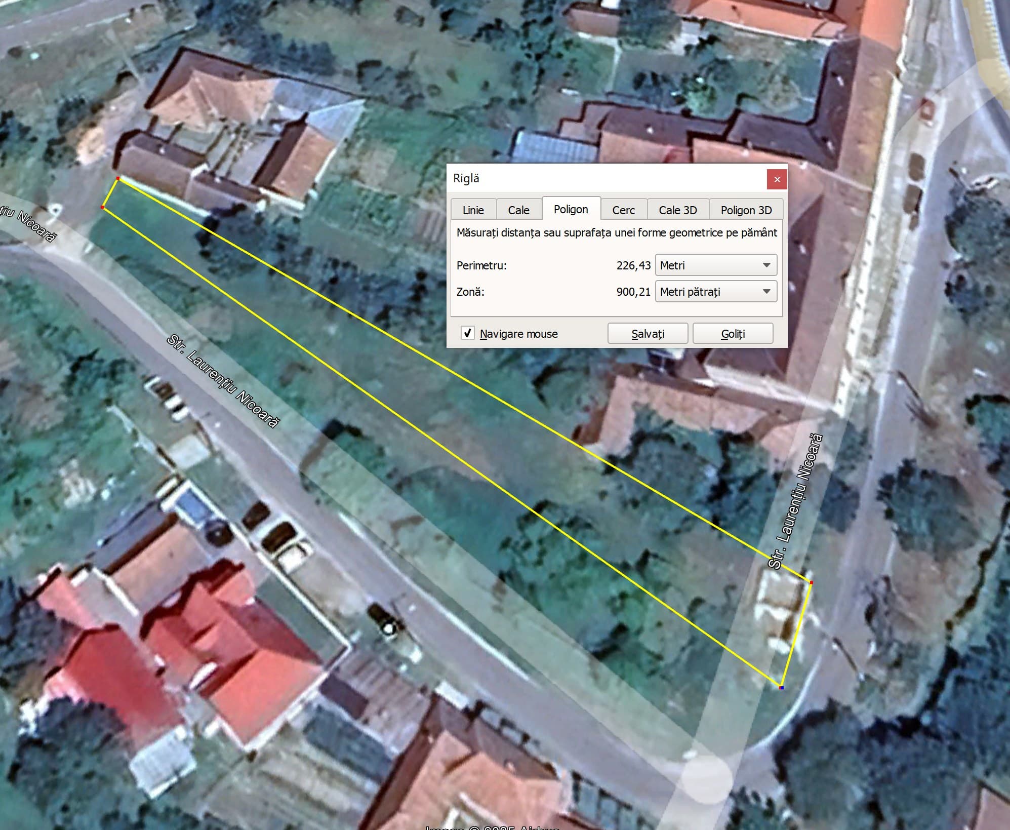 Terrain à bâtir 900 m² — quartier central de Buteni